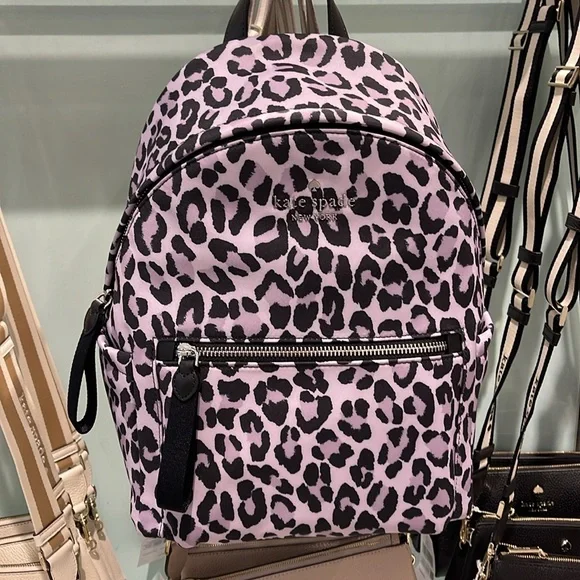 Kate Spade Chelsea Spotted Leopard Medium Backpack
Violet Mist
NWT - Picture 12 of 16